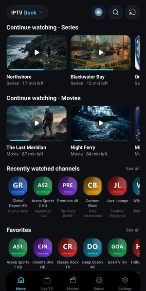 Ekran główny na telefonie z Androidem