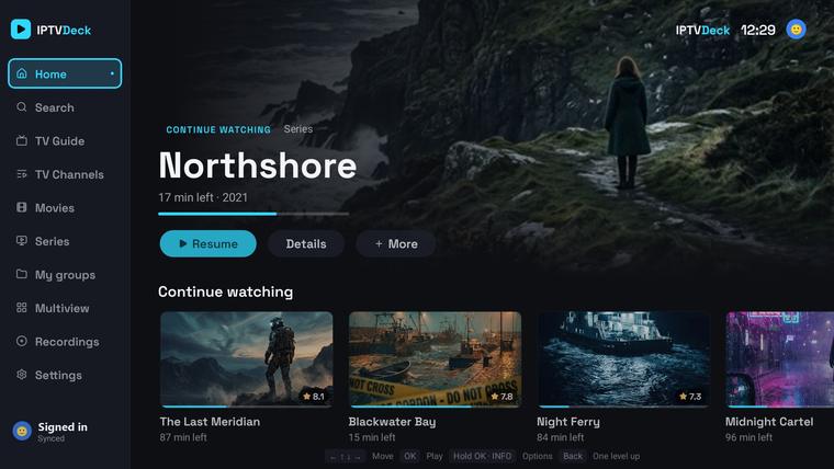 Ekran główny na Android TV