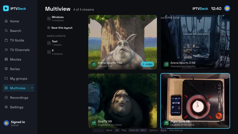 Cztery kanały naraz w multiview
